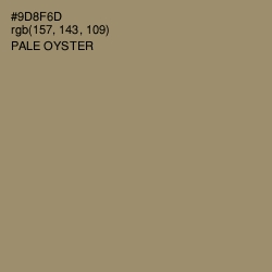 #9D8F6D - Pale Oyster Color Image